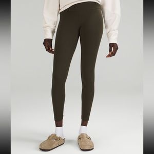 Lululemon used dark olive align leggings 25” size 4
